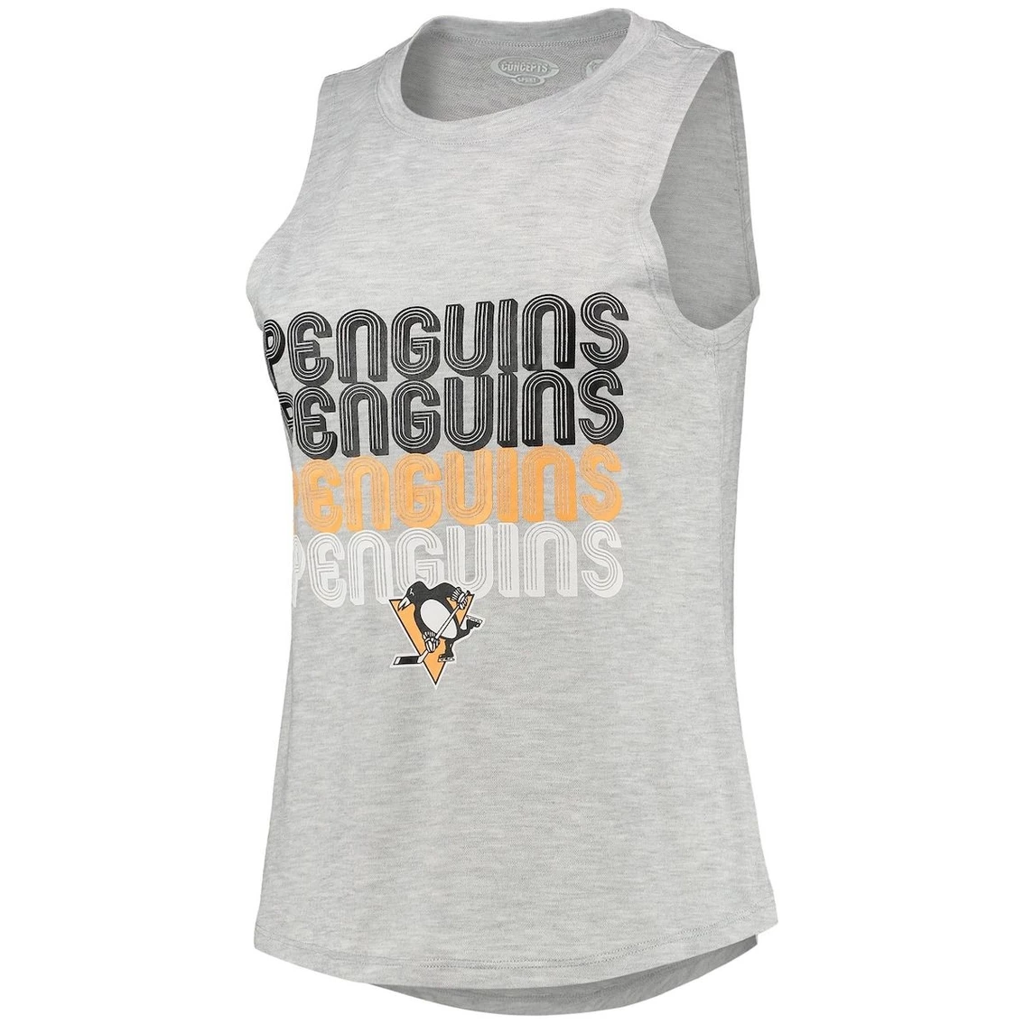 Promo π― Women's Concepts Sport Heathered Gray/Black Pittsburgh Penguins Profound Tank Top & Leggings Sleep Set β - Image 3