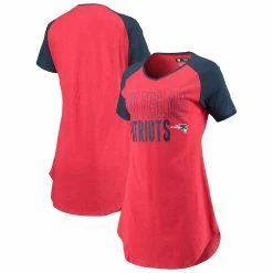 Brand new π Women's Concepts Sport Red/Heathered Navy New England Patriots Meter Raglan V-Neck Knit Nightshirt β