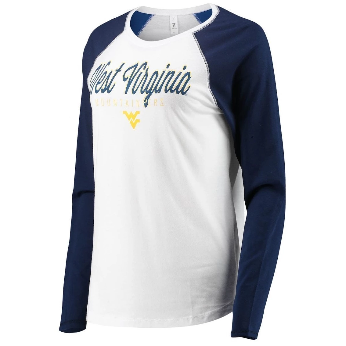 Deals β Women's ZooZatz White/Navy West Virginia Mountaineers Raglan Long Sleeve T-Shirt & Leggings Sleep Set 𧨠- Image 3