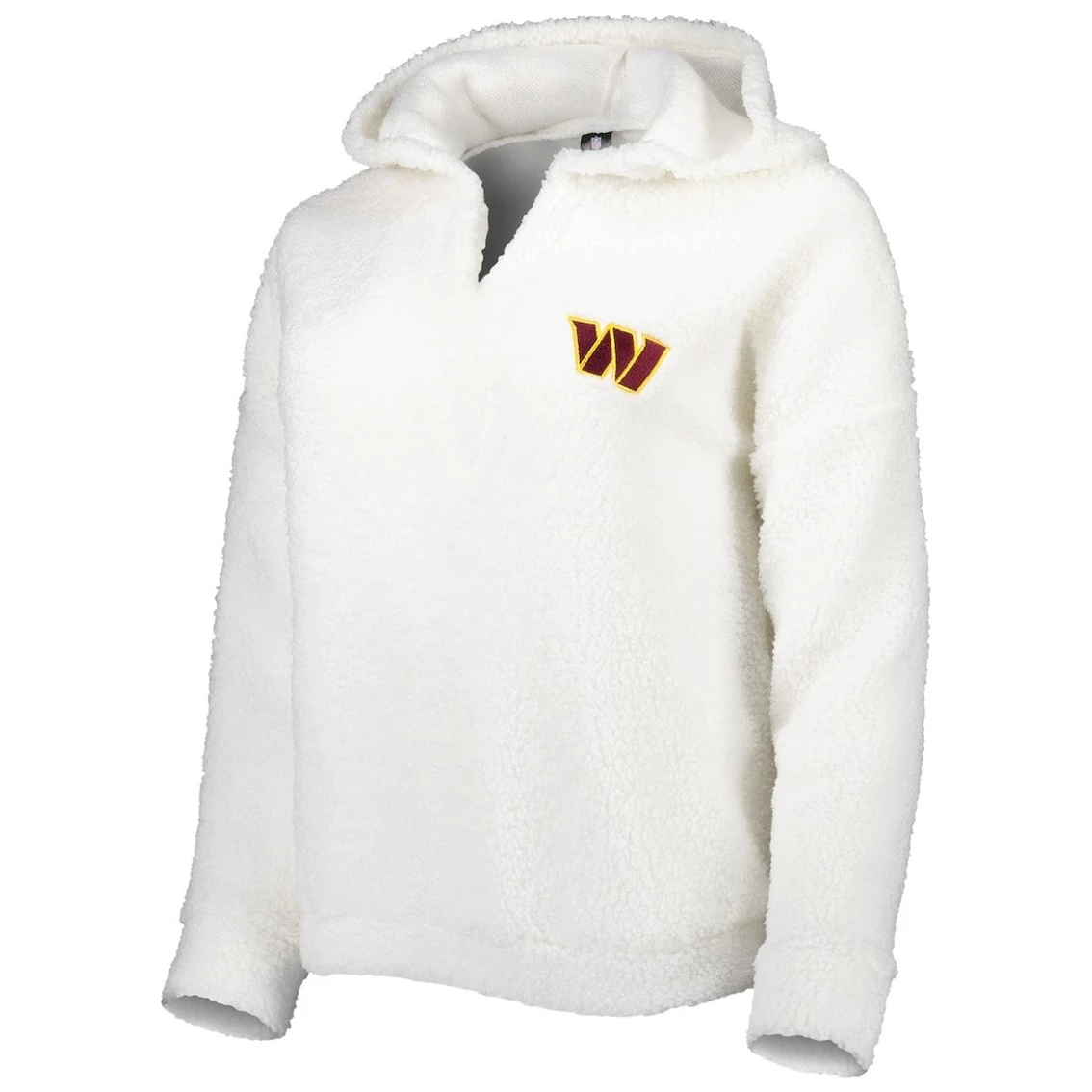 Deals π Women's Concepts Sport Cream Washington Commanders Fluffy Hoodie Top & Shorts Set π― - Image 3