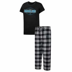 Brand new β Women's Concepts Sport Black/Gray Miami Marlins Badge T-Shirt & Pajama Pants Sleep Set π₯°
