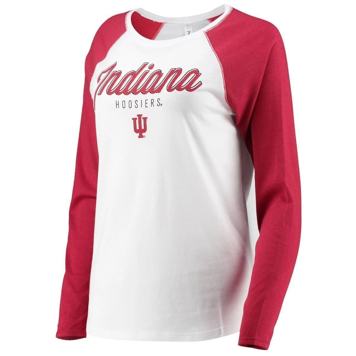 Buy π Women's ZooZatz White/Black Indiana Hoosiers Raglan Long Sleeve T-Shirt & Leggings Sleep Set π₯ - Image 3