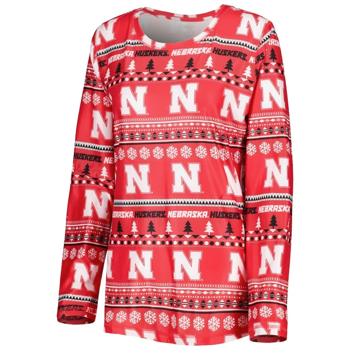 Cheap βοΈ Women's Concepts Sport Scarlet Nebraska Huskers Holiday Long Sleeve T-Shirt And Pants Sleep Set 𧨠- Image 3