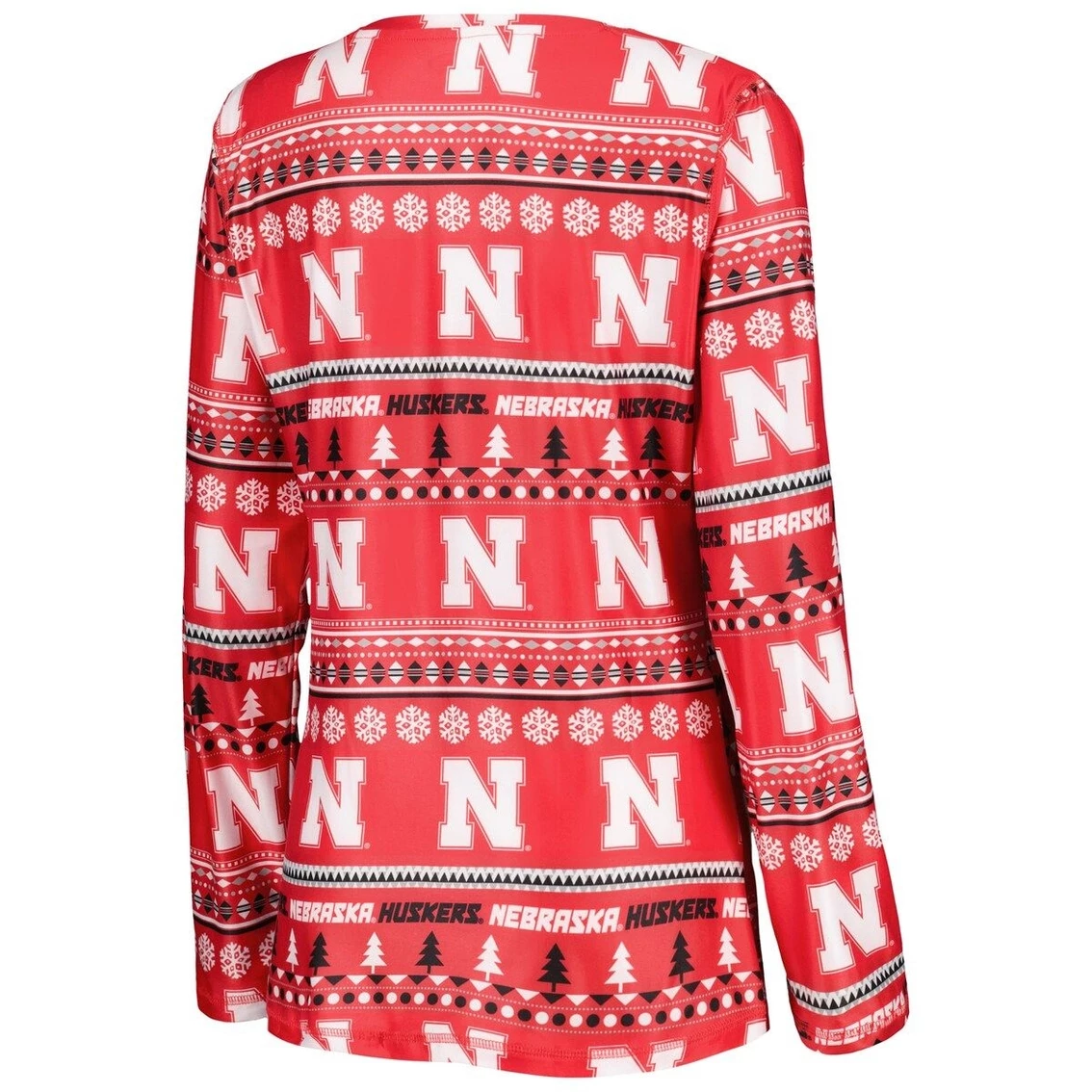 Cheap βοΈ Women's Concepts Sport Scarlet Nebraska Huskers Holiday Long Sleeve T-Shirt And Pants Sleep Set 𧨠- Image 4