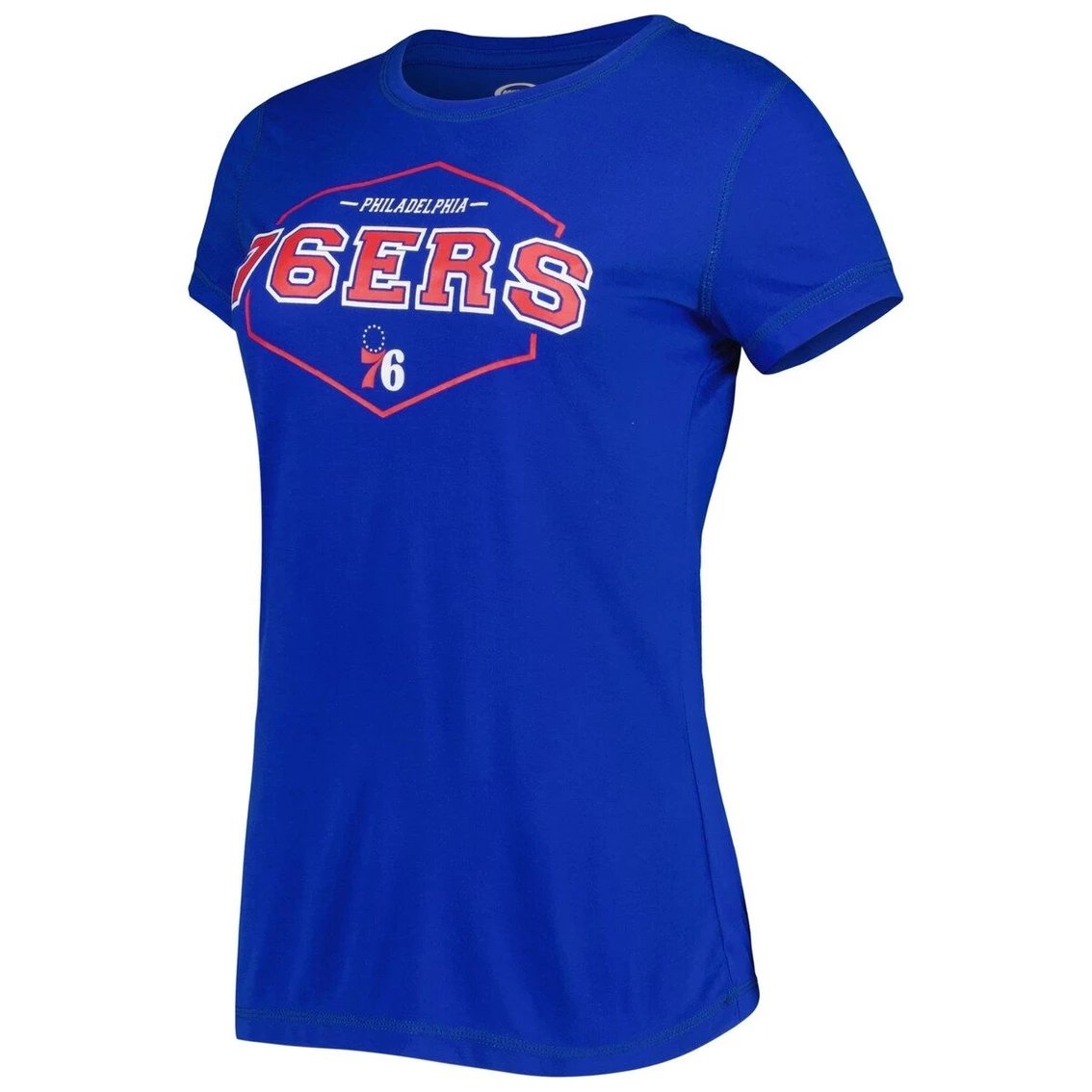Budget π Women's Concepts Sport Royal/Red Philadelphia 76ers Badge T-Shirt & Pajama Pants Sleep Set π - Image 3