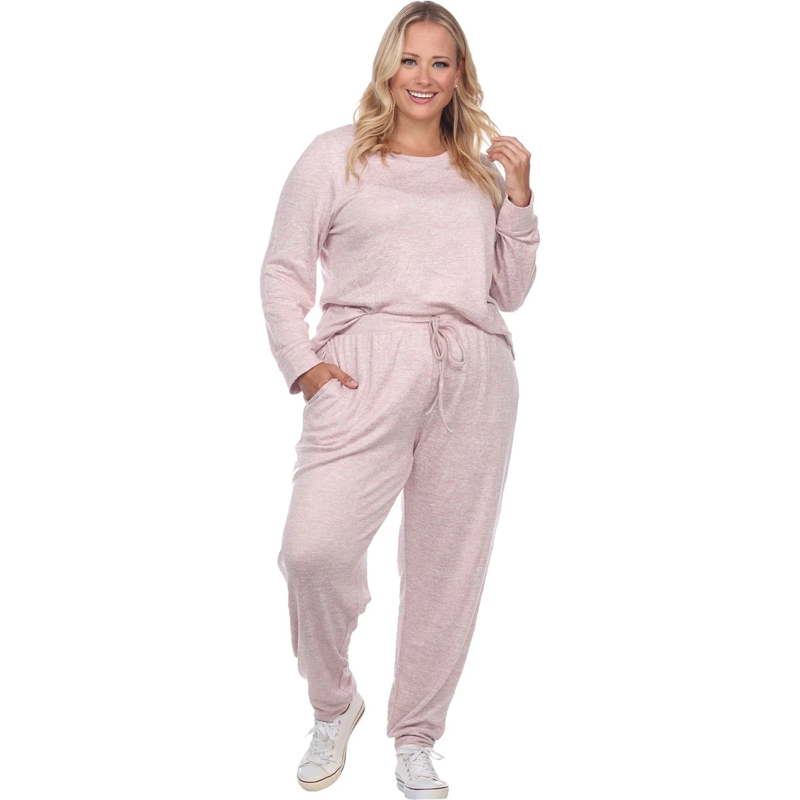 Best Sale 𧨠White Mark Plus Size 2 Pc. Lounge Set π - Image 2