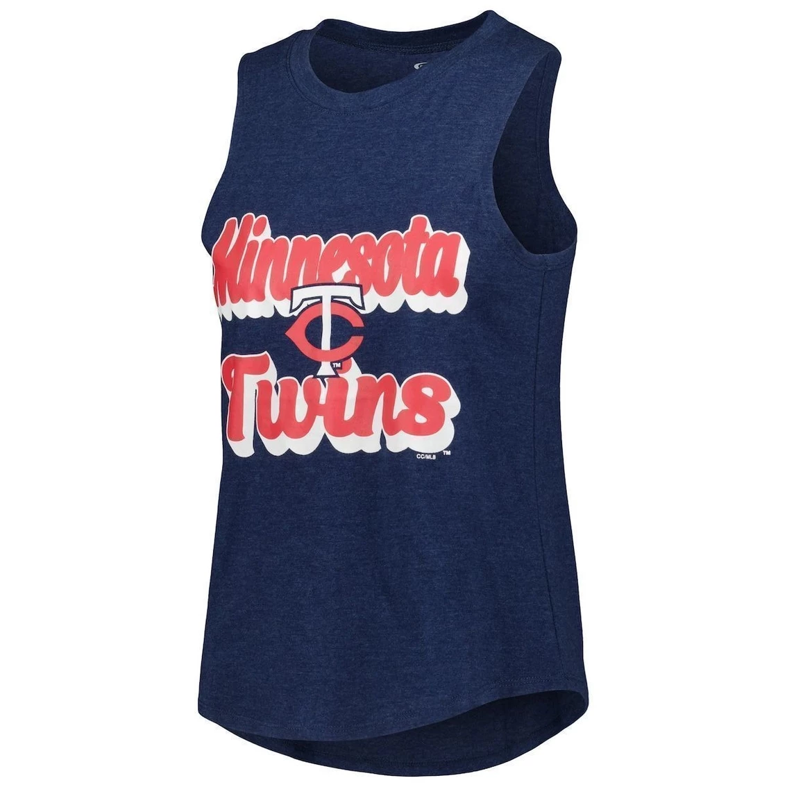 Cheap βοΈ Women's Concepts Sport Heather Red/Heather Navy Minnesota Twins Wordmark Meter Muscle Tank Top & Pants Sleep Set π - Image 3