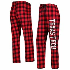 Buy 💯 Boxercraft 👩 Women's Red/White Texas Tech Red Raiders Haley Flannel Sleep Pants 🛒
