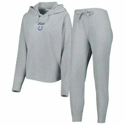 Promo 🔔 Women's WEAR By Erin Andrews Heathered Gray Indianapolis Colts Pullover Hoodie & Pants Lounge Set 🧨