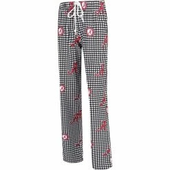 Cheapest π Women's Concepts Sport Black/White Alabama Crimson Tide Fairway Houndstooth Lounge Pants π