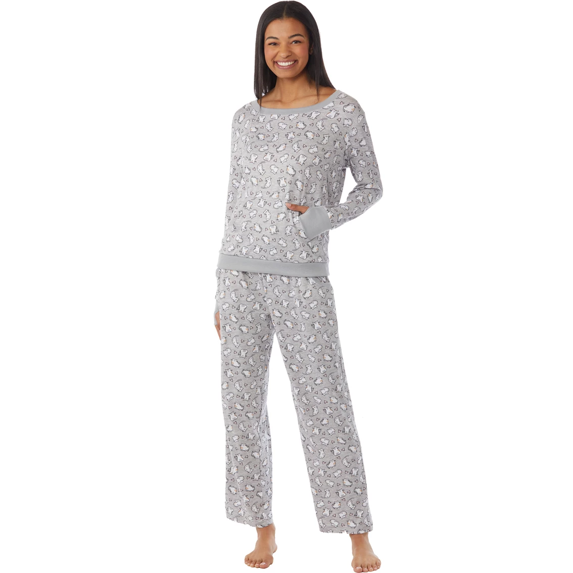 Cheap π― Rene Rofe Comfy Cozy Pajama Set, Tan Animal π - Image 3