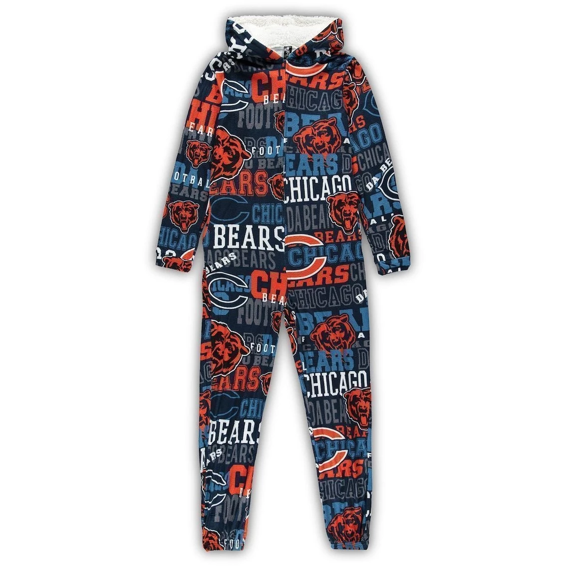 Best Sale 𧨠Women's Concepts Sport Navy Chicago Bears Ensemble Microfleece Union Full-Zip Suit π - Image 2