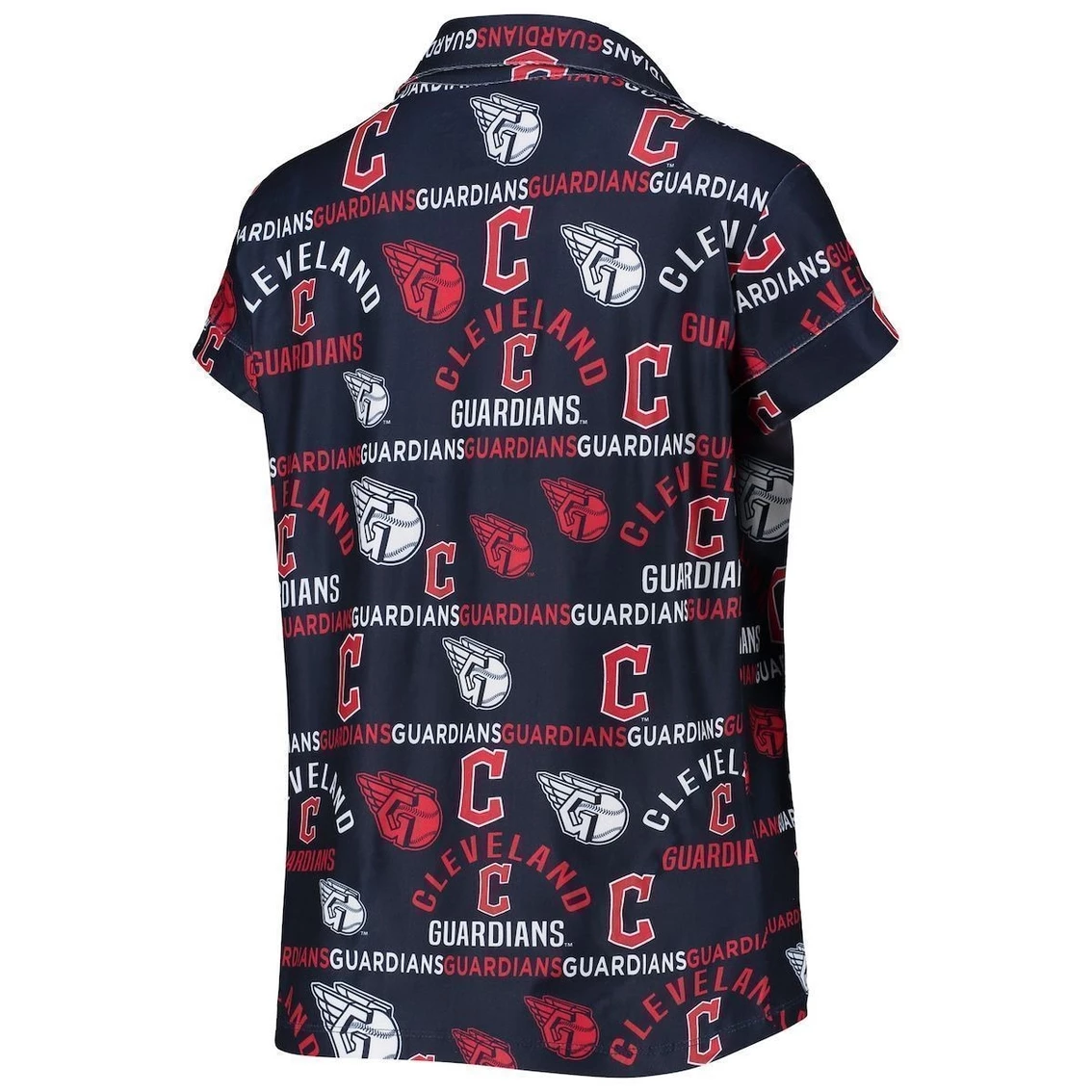 Budget π Women's Concepts Sport Navy Cleveland Guardians Flagship Allover Print Top & Shorts Sleep Set π - Image 4
