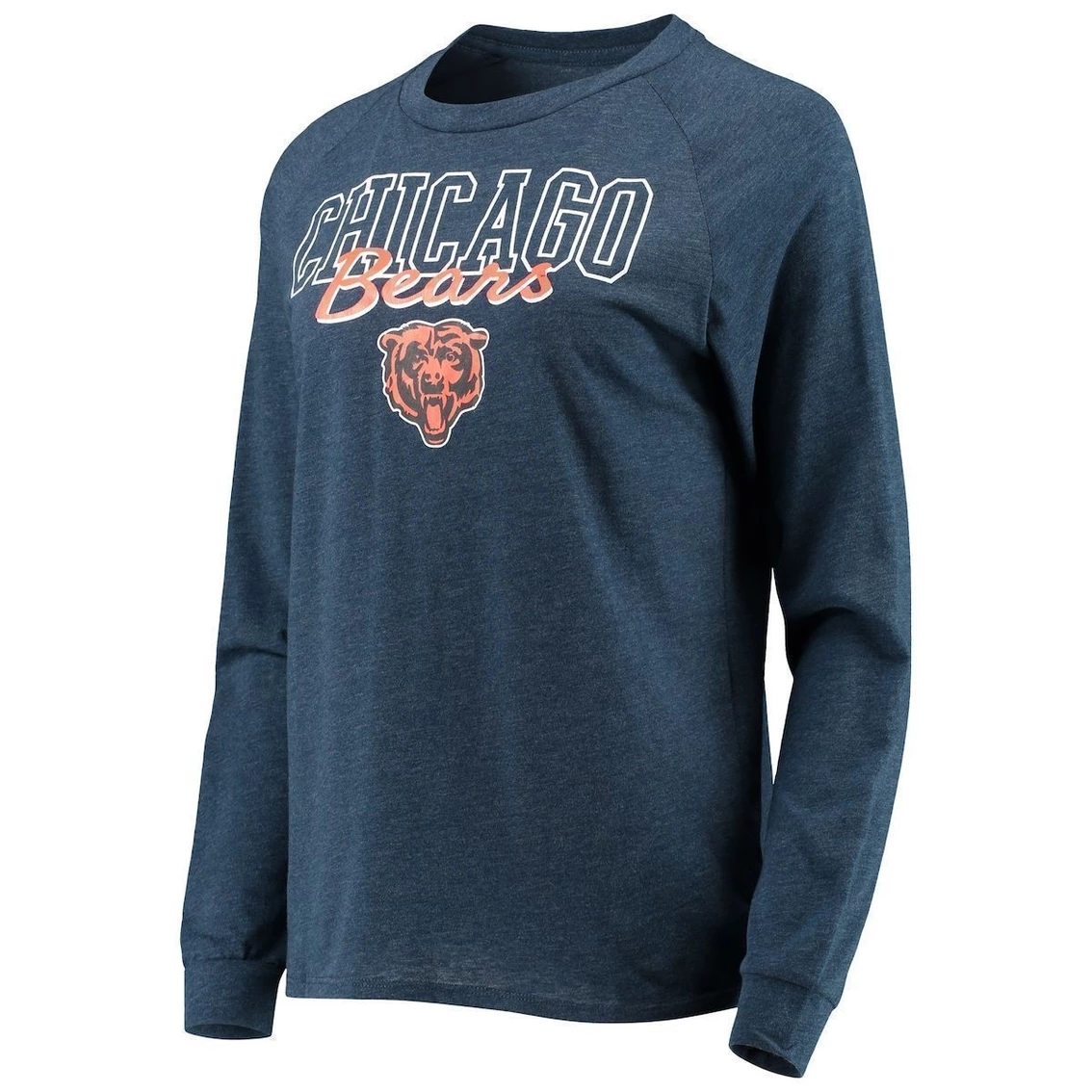 Buy β€οΈ Women's Concepts Sport Navy Chicago Bears Meter Knit Long Sleeve Raglan Top & Shorts Sleep Set π - Image 3