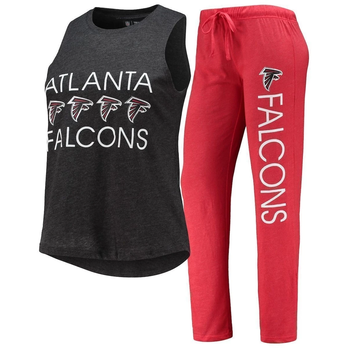 Hot Sale π₯° Women's Concepts Sport Red/Black Atlanta Falcons Muscle Tank Top & Pants Sleep Set β - Image 2