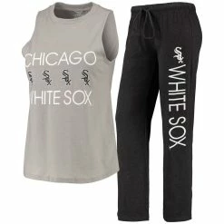 Promo β Women's Concepts Sport Black/Gray Chicago White Sox Meter Muscle Tank Top & Pants Sleep Set π