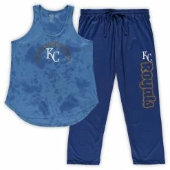 Cheap π Women's Concepts Sport Royal Kansas City Royals Plus Size Jersey Tank Top & Pants Sleep Set β