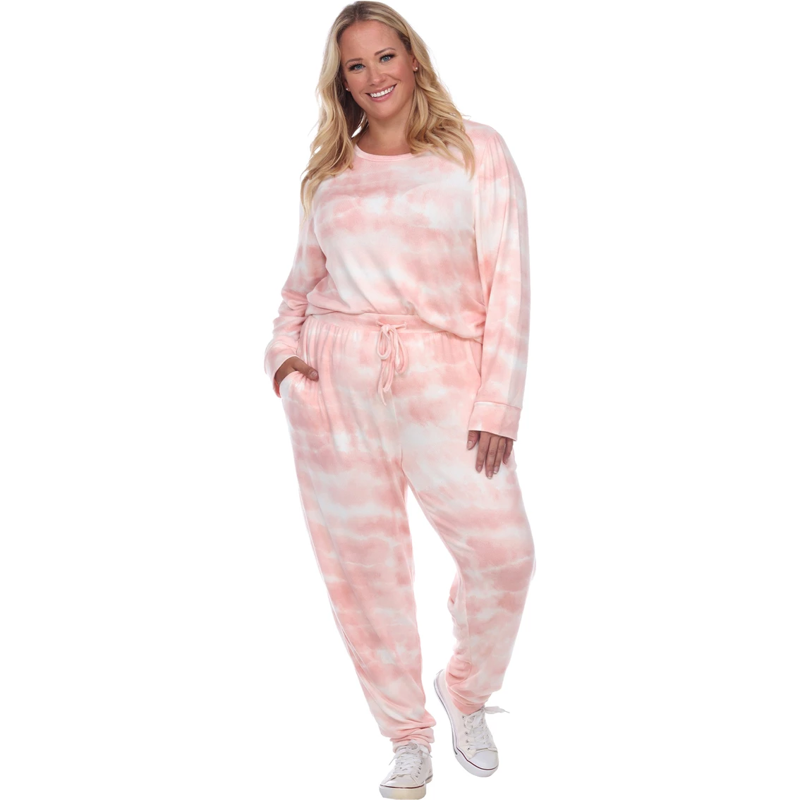 Best Sale 𧨠White Mark Plus Size 2 Pc. Lounge Set π - Image 4