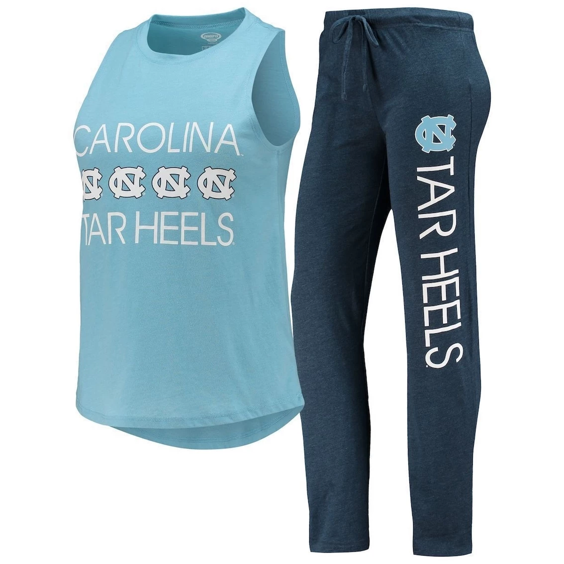 Best deal β€οΈ Women's Concepts Sport Navy/Carolina Blue North Carolina Tar π Heels Tank Top & Pants Sleep Set π - Image 2