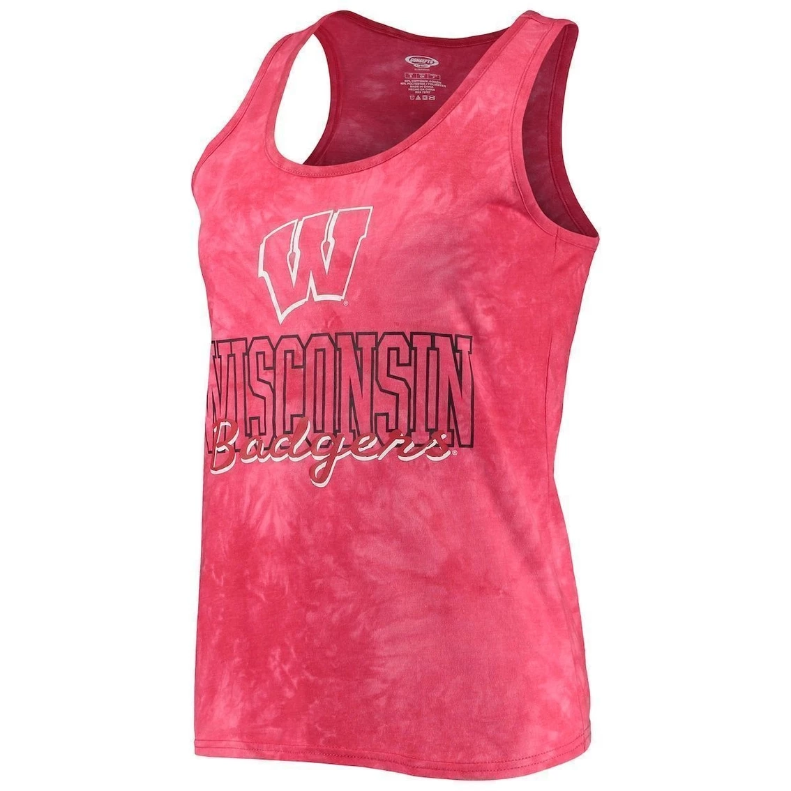 Budget 𧨠Women's Concepts Sport Red Wisconsin Badgers Billboard Tie-Dye Tank Top & Shorts Set π - Image 3
