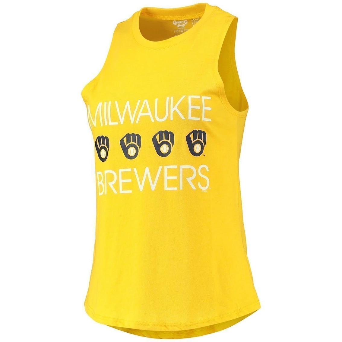 Budget π Women's Concepts Sport Navy/Gold Milwaukee Brewers Meter Muscle Tank Top & Pants Sleep Set π - Image 3