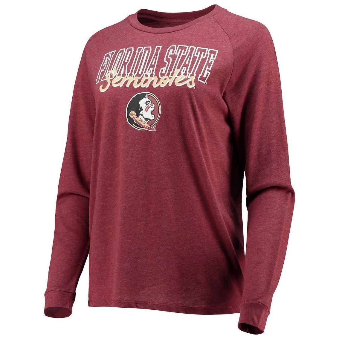 Best deal 𧨠Women's Concepts Sport Garnet/Gray Florida State Seminoles Raglan Long Sleeve T-Shirt & Shorts Sleep Set π€© - Image 3