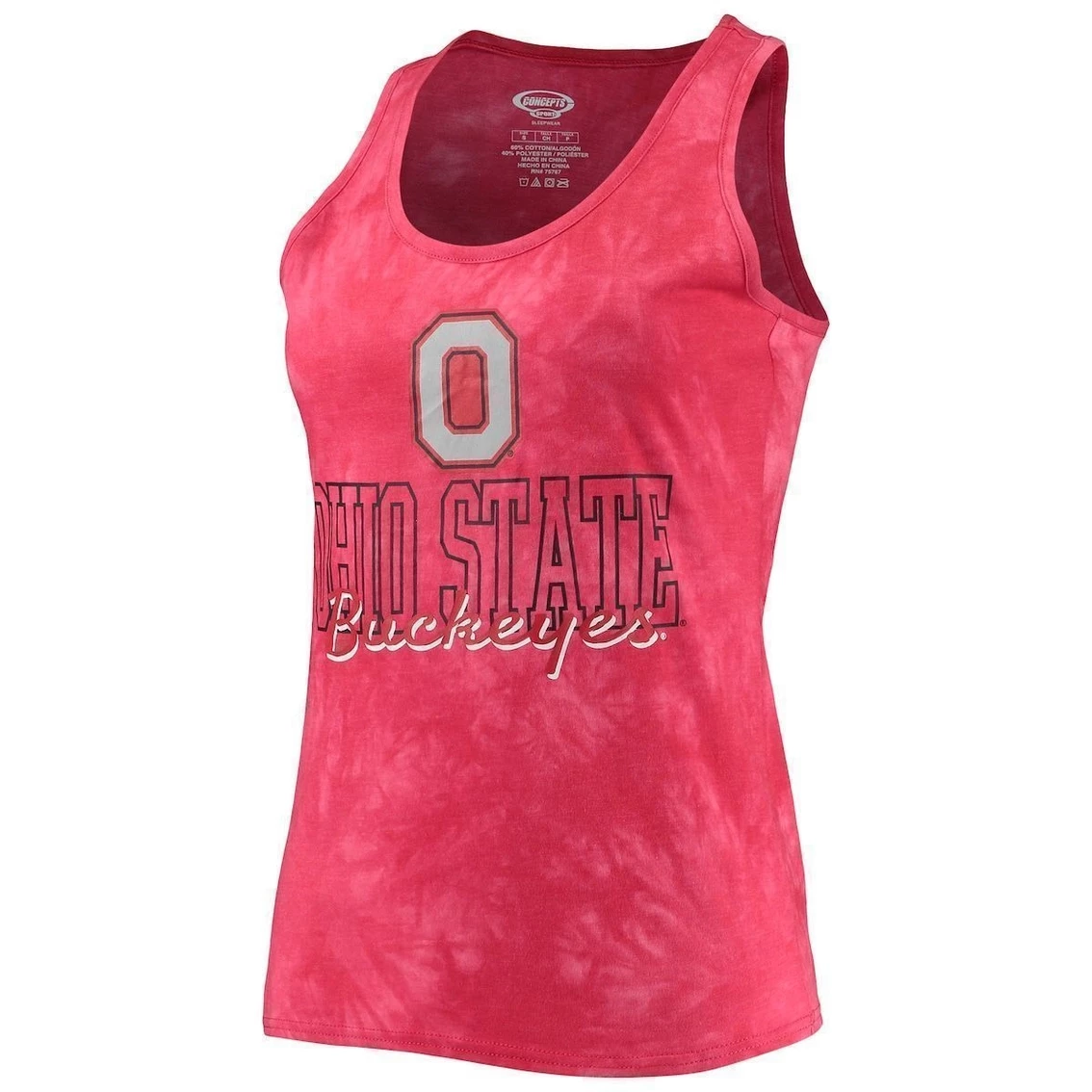 Discount π Women's Concepts Sport Scarlet Ohio State Buckeyes Billboard Tie-Dye Tank Top & Shorts Set π - Image 3