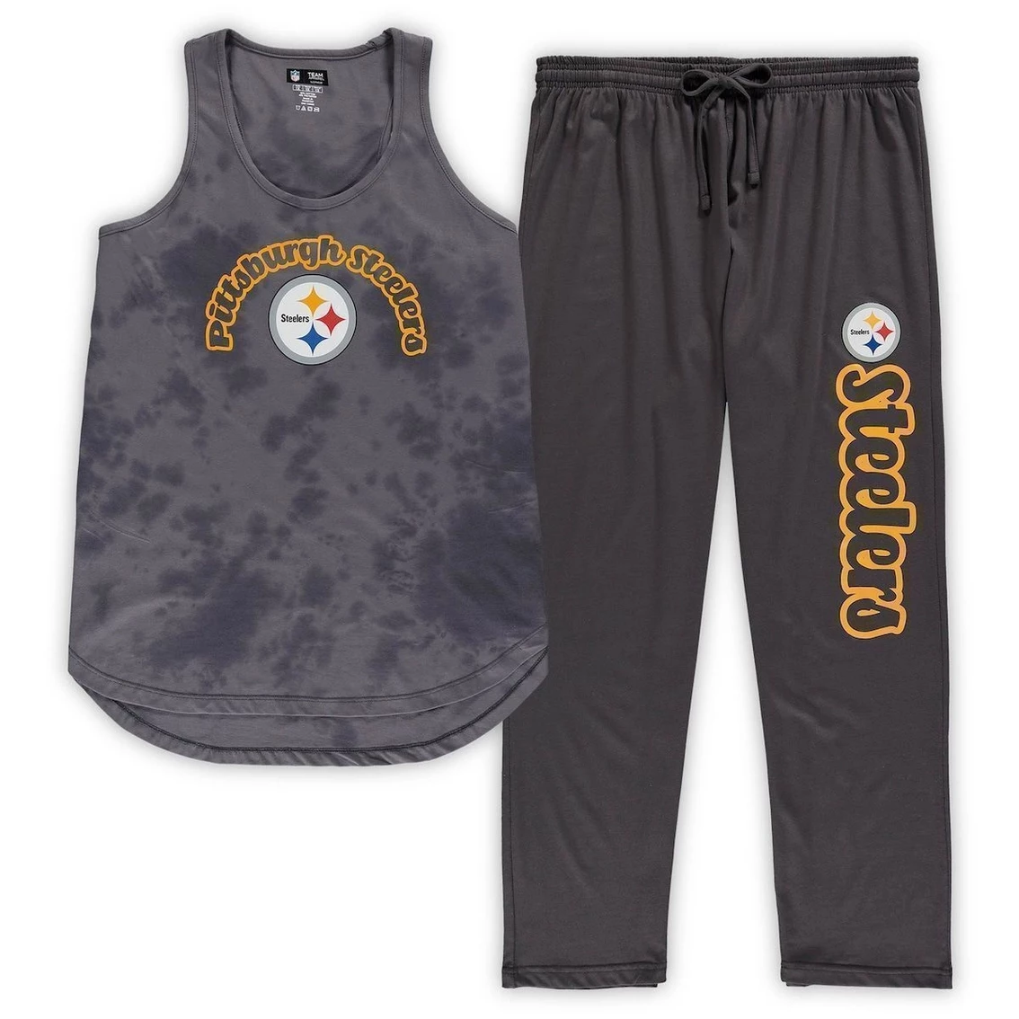 Coupon π Women's Concepts Sport Charcoal Pittsburgh Steelers Plus Size Billboard Tank Top & Pants Sleep Set π