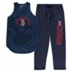 Best deal 🥰 Women's Concepts Sport Navy Boston Red Sox Plus Size Jersey Tank Top & Pants Sleep Set 💯