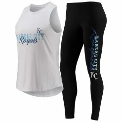 Brand new β Women's Concepts Sport White/Black Kansas City Royals Sonata Tank Top & Leggings Set π