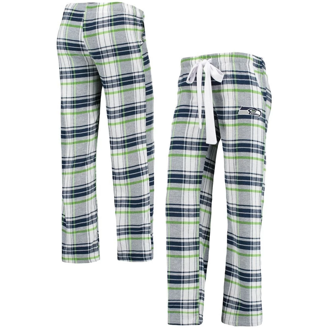 Deals π€© Women's Concepts Sport College Navy/Neon Green Seattle Seahawks Accolade Flannel Pants 𧨠- Image 2
