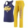 Deals ❤️ Women's Concepts Sport Gold/Purple Minnesota Vikings Satellite Slub Pants And Tank Top Sleep Set 🥰