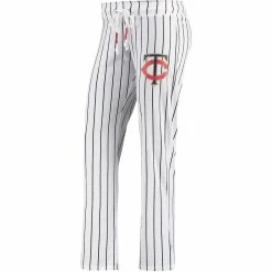 Wholesale ✔️ Women's Concepts Sport White Minnesota Twins Vigor Pinstripe Sleep Pant 💯