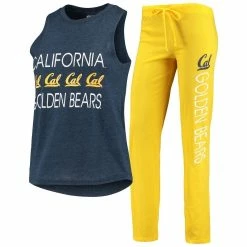 Discount 🤩 Women's Concepts Sport Navy/Gold Cal Bears Team Tank Top & Pants Sleep Set 🌟