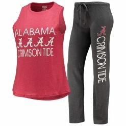 Coupon π― Women's Concepts Sport Charcoal/Crimson Alabama Crimson Tide Tank Top & Pants Sleep Set π§¨