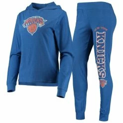 Buy π Women's Concepts Sport Blue New York Knicks Hoodie & Pants Sleep Set π