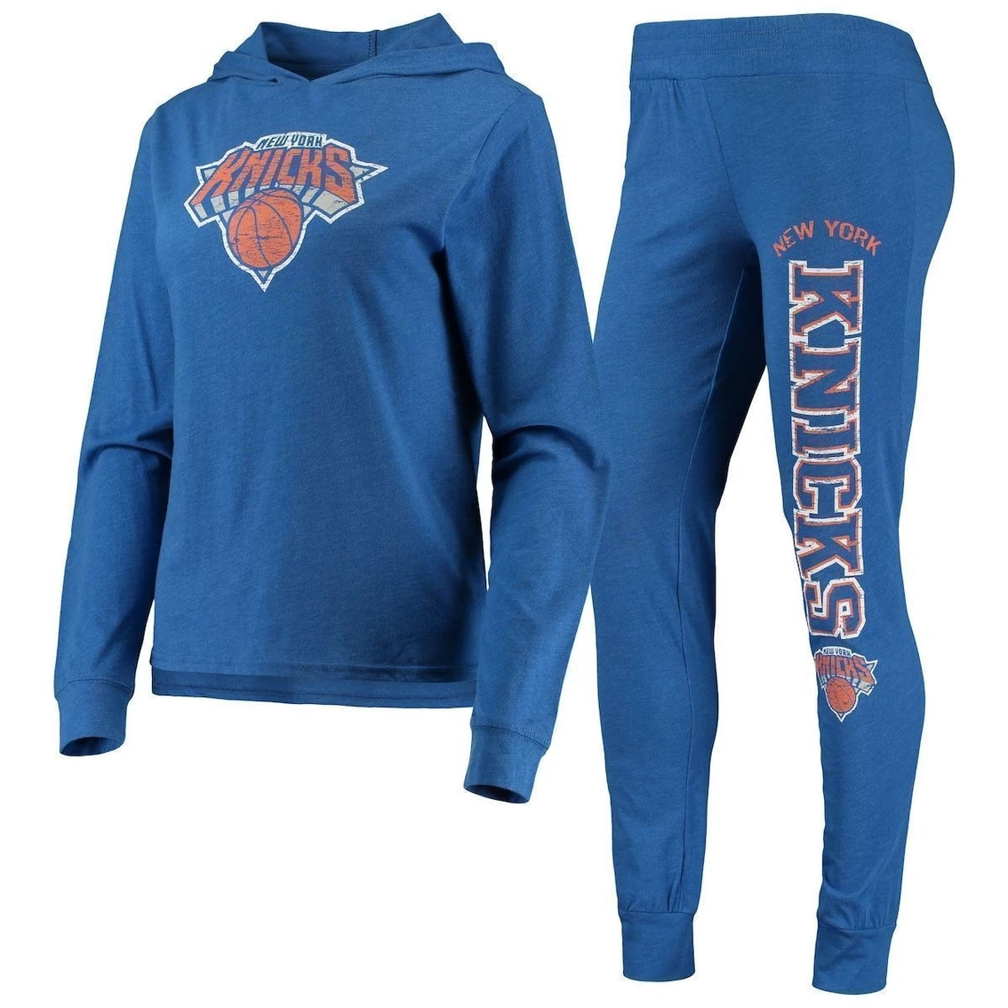 Buy π Women's Concepts Sport Blue New York Knicks Hoodie & Pants Sleep Set π - Image 2