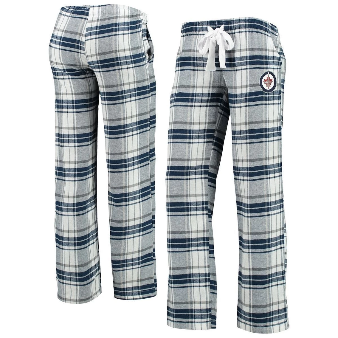 Wholesale π₯ Women's Concepts Sport Navy/Gray Winnipeg Jets Accolade Flannel Pants π